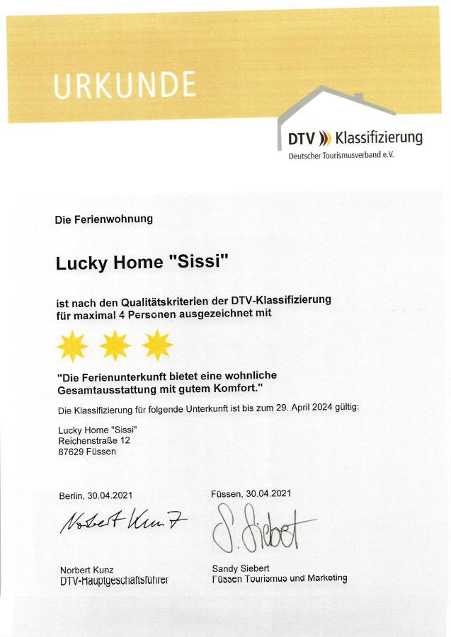 Lucky Home Sissi Appartment Füssen 외부 사진